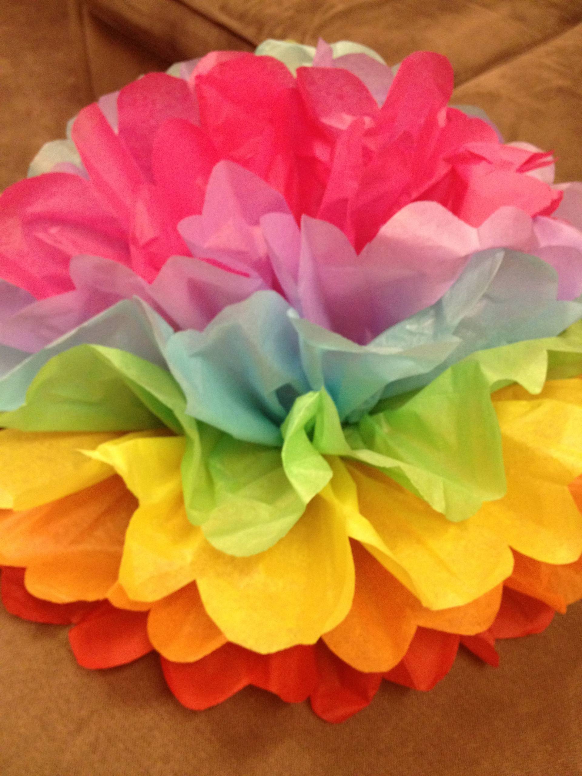 Make Giant Paper Flowers - Town of Pelham Public Library