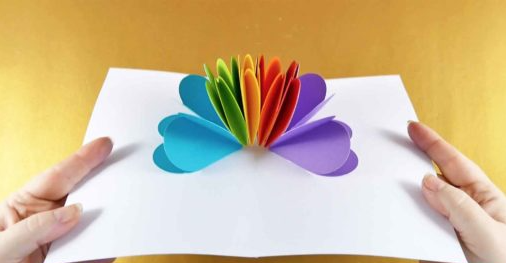 Rainbow Heart PopupCards