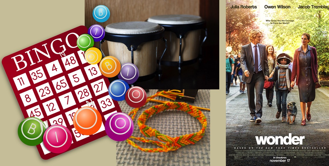 Make a Friendship Bracelet, Beat a Drum, Play Some Bingo –  During Mud Week at the Library