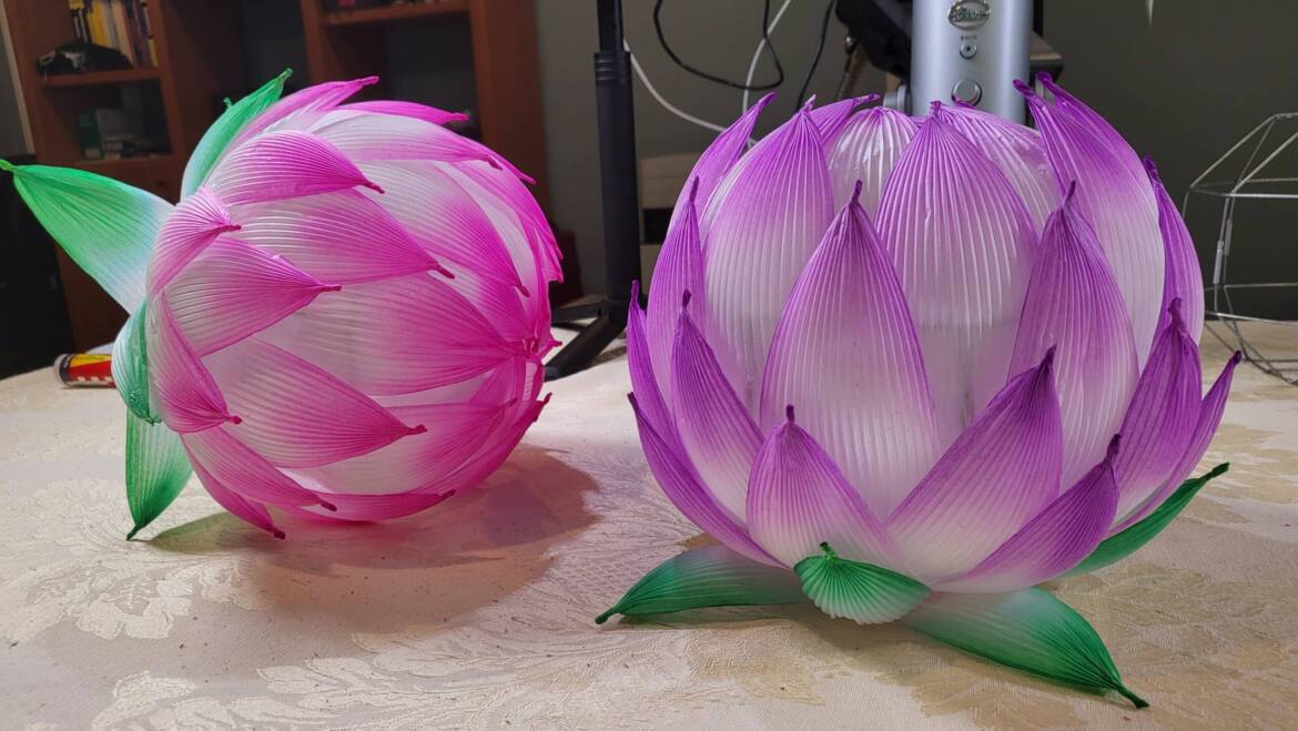 Lotus Flower Lantern Workshop 4/21/25 6:30 pm